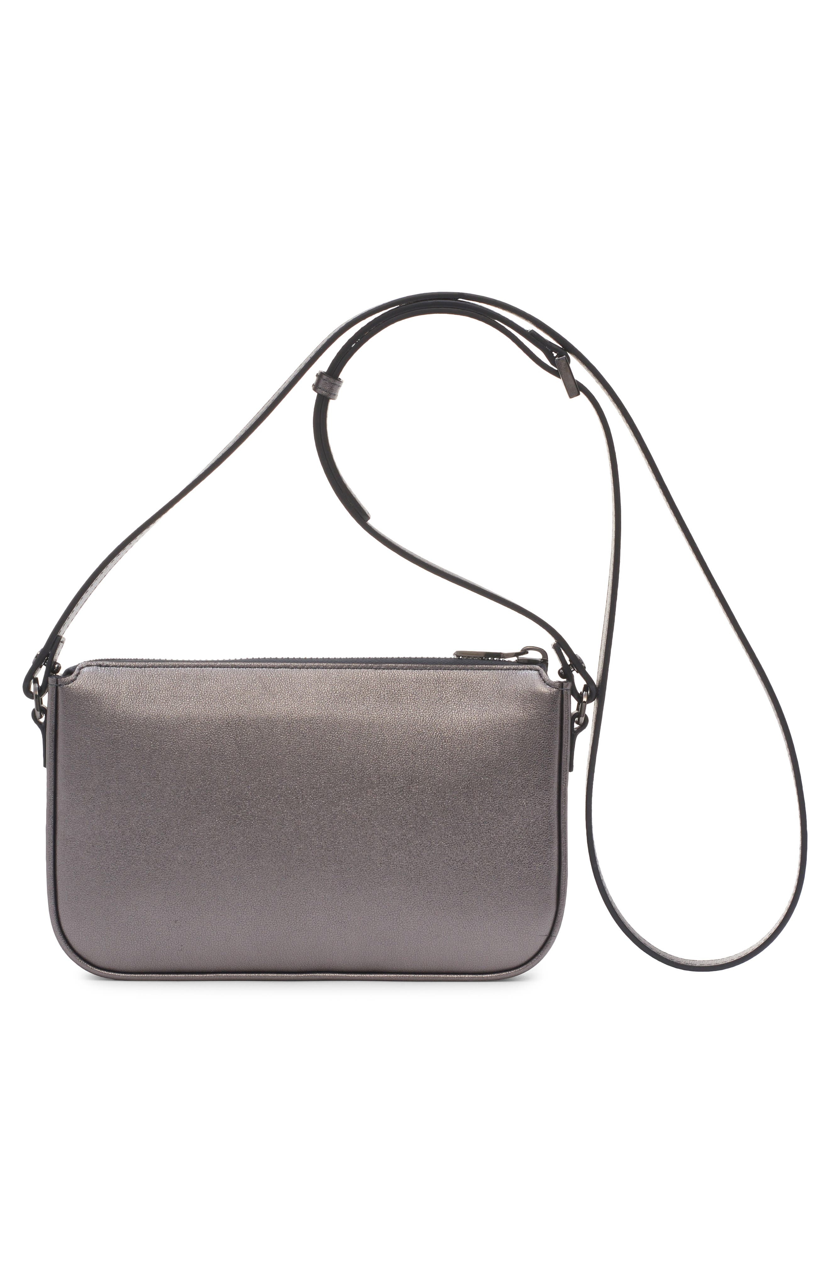 Valentino Garavani Mini VLOGO Leather Shoulder Bag, Alternate, color, 