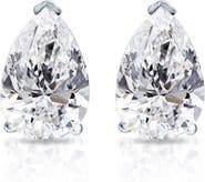 Bliss Diamond 2 Ct Lab Grown Pear Shape Diamond Studs 14k Gold Earrings