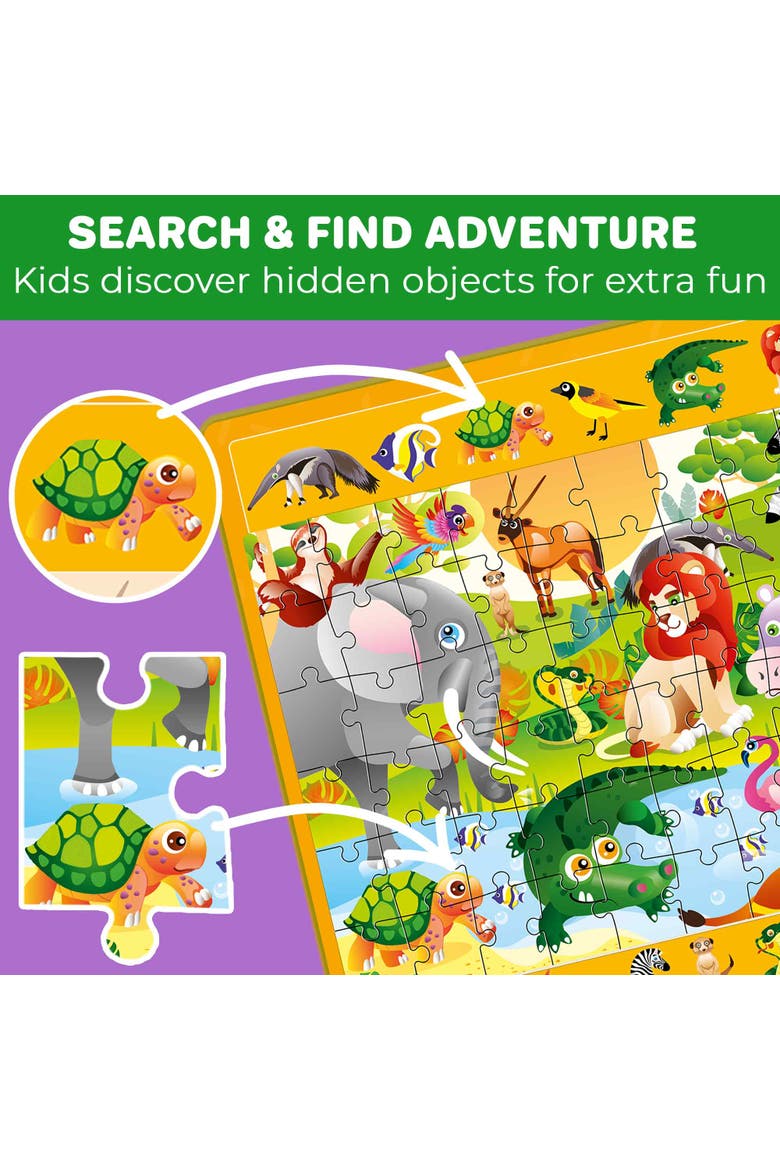 60 Pieces Magnetic Jigsaw Puzzles for Toddlers, Alternate, color, Farm
