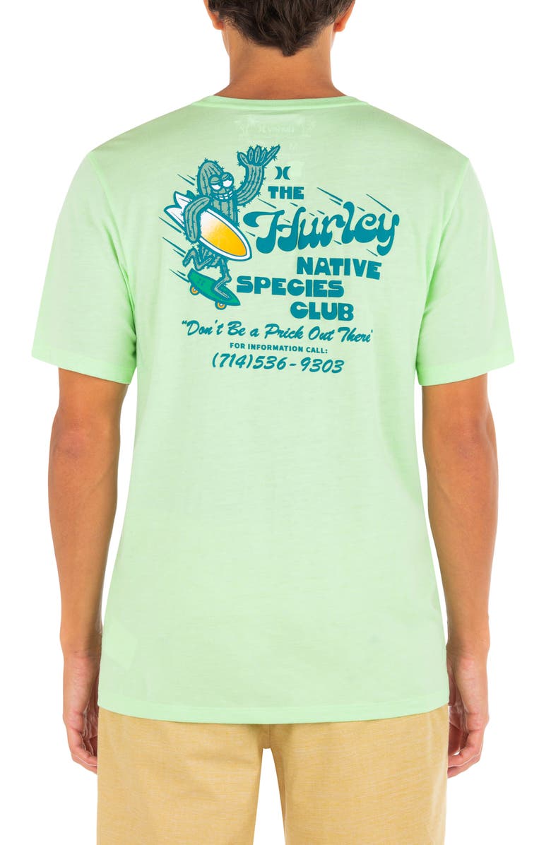 Hurley Everyday Shakti Graphic T-Shirt, Alternate, color, Bright Green