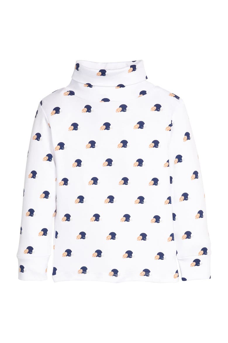 Kids' Printed Turtleneck, Alternate, color, Football Helmet