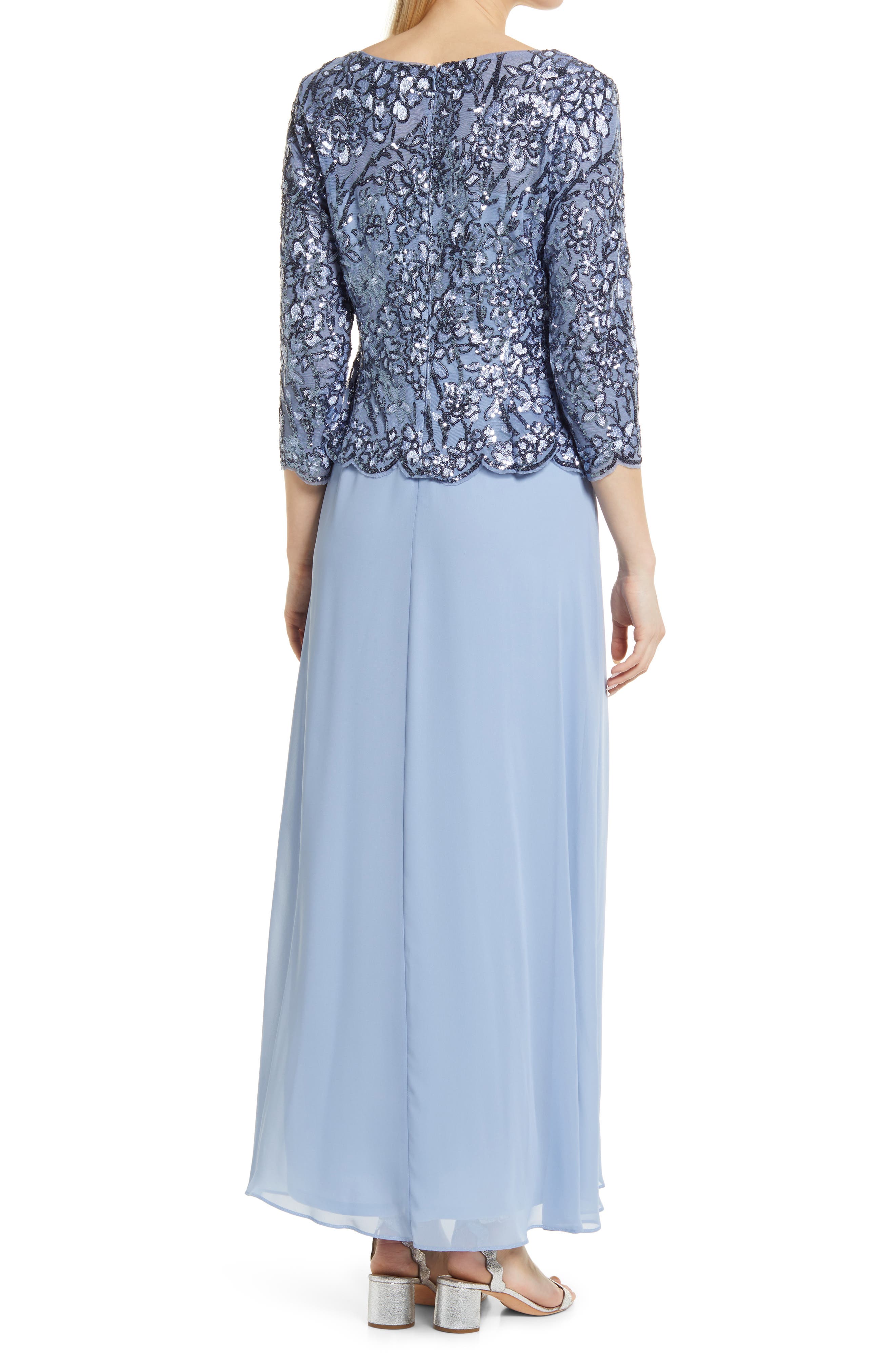 Sequin Bodice Gown - image 2