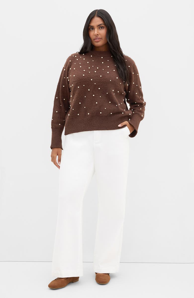 City Chic Pearly Gate Sweater, Alternate, color,