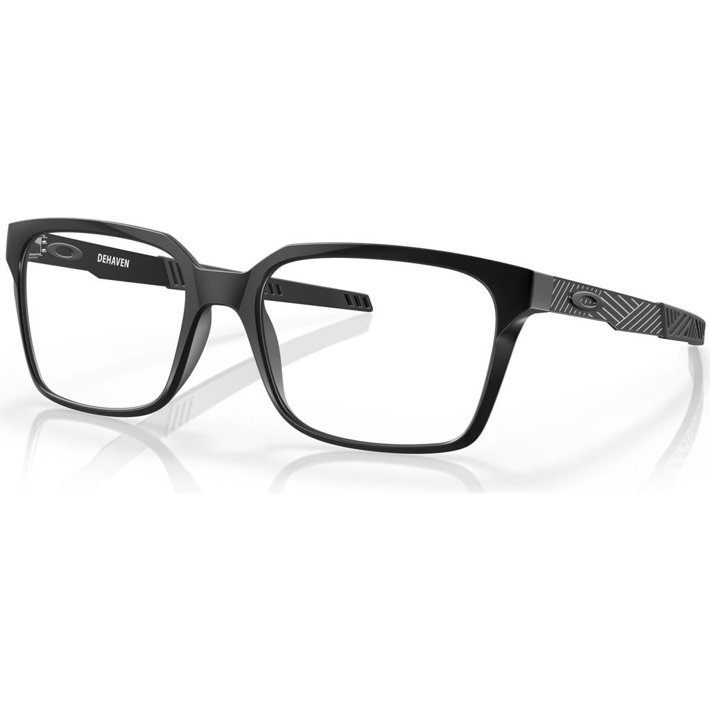 Oakley 53mm Rectangle Optical Glasses In Black