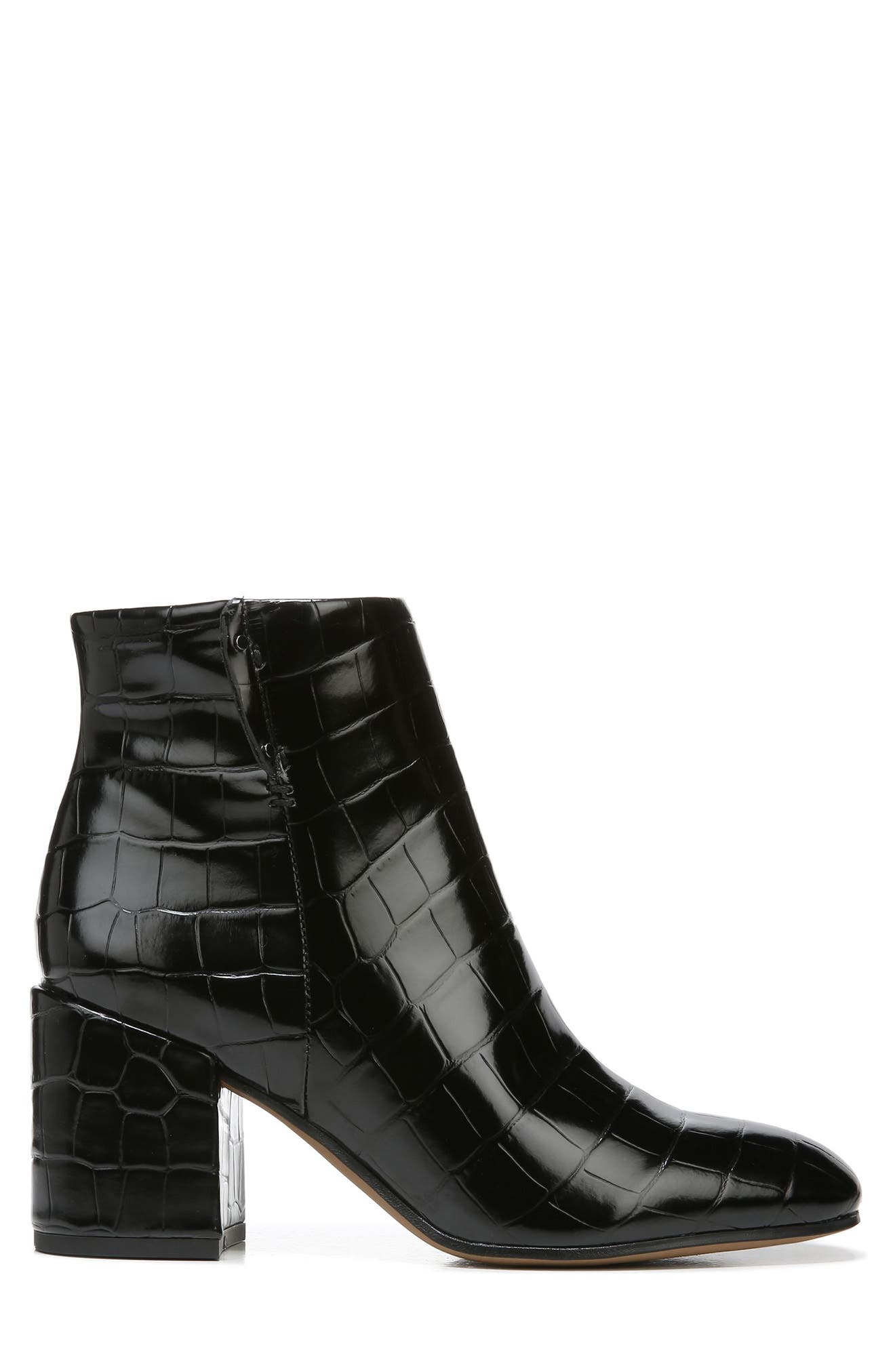 Franco Sarto Tenton Croc Embossed Bootie, Alternate, color, 