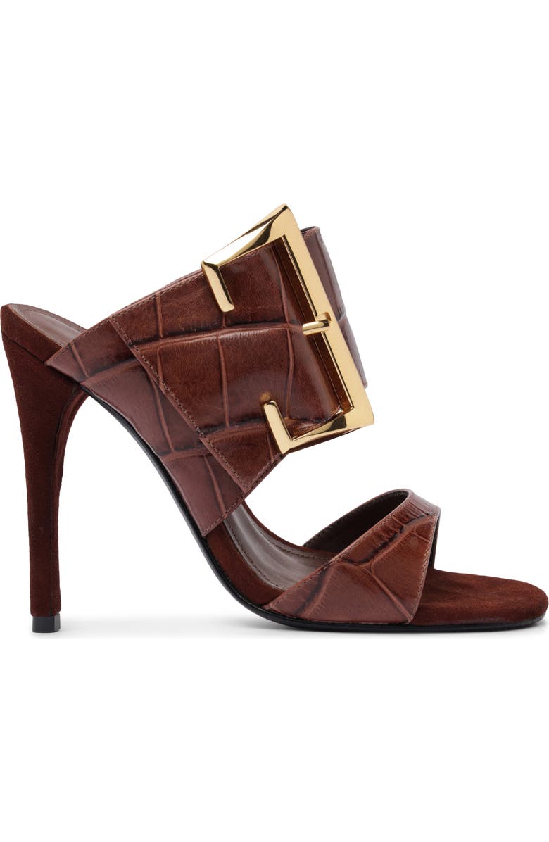 Schutz Beatrix Slide Sandal, Alternate, color, Root Brown