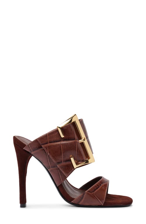 Schutz Beatrix Slide Sandal In Brown