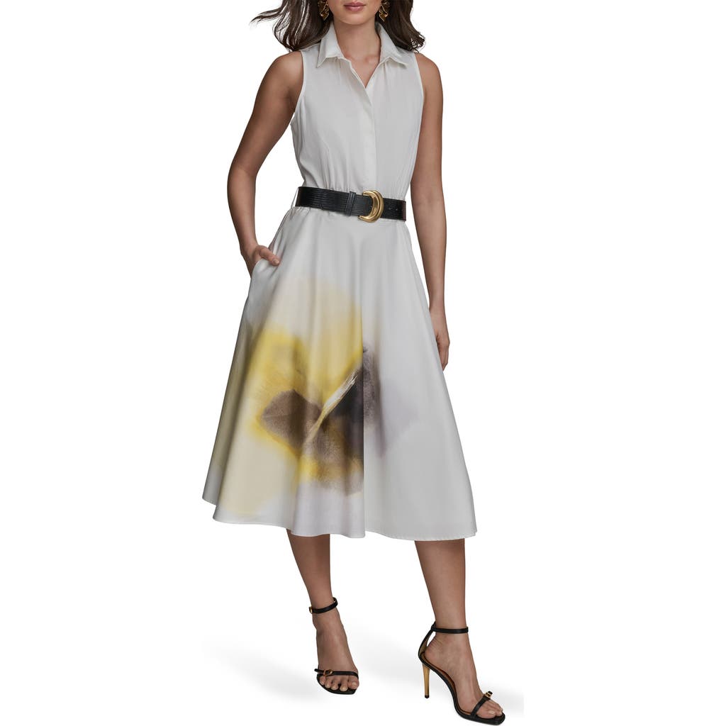 donna karan white shirt dress Elbow Sleeve Mini Shirt Dress | T-Shirt Dress