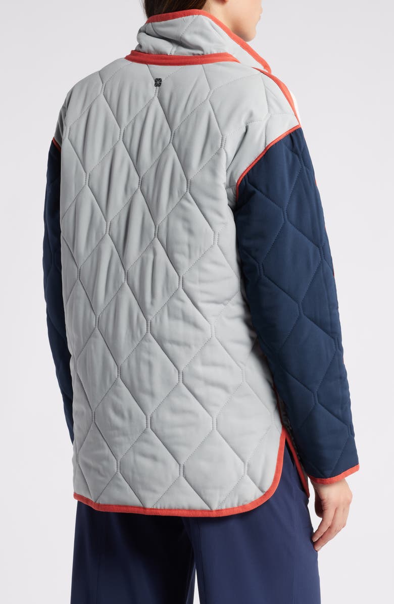 NZ ACTIVE by NIC+ZOE Mixed Up Quilted Reversible Coat, Alternate, color, Pink Multi