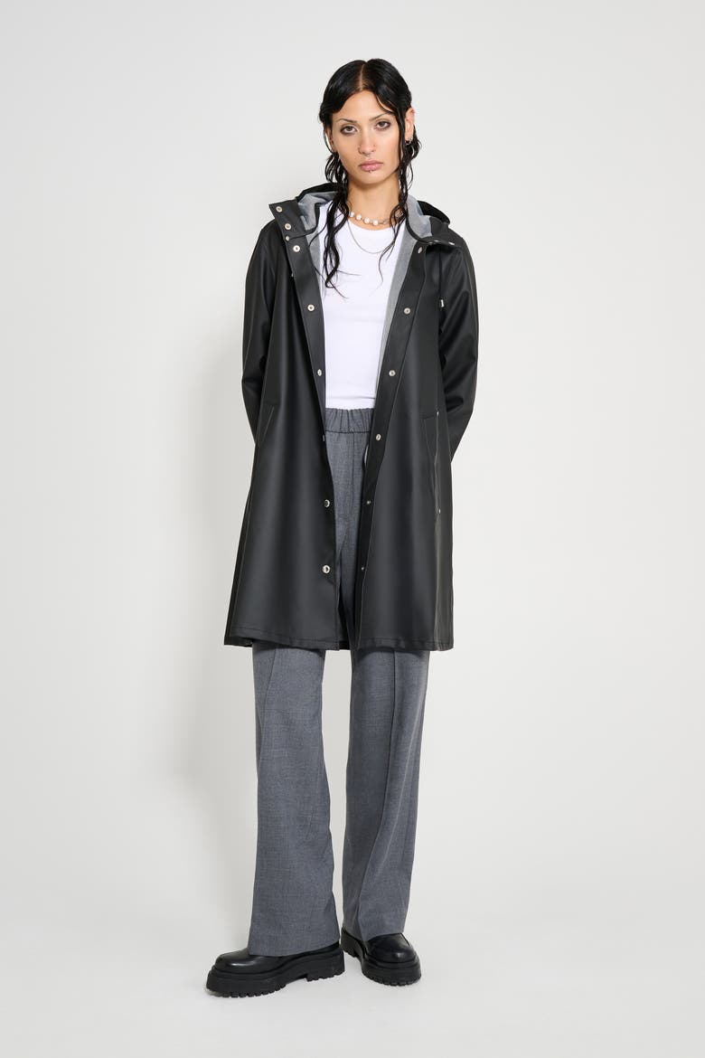 Mosebacke Lightweight Raincoat, Alternate, color, Black