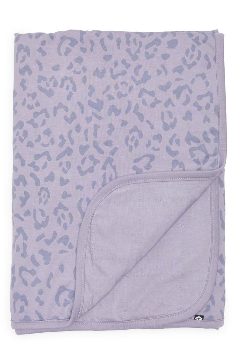 Kyte BABY Leopard Baby Blanket, Main, color, Taro Leopard