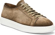 Santoni Damps Low Top Suede Sneaker