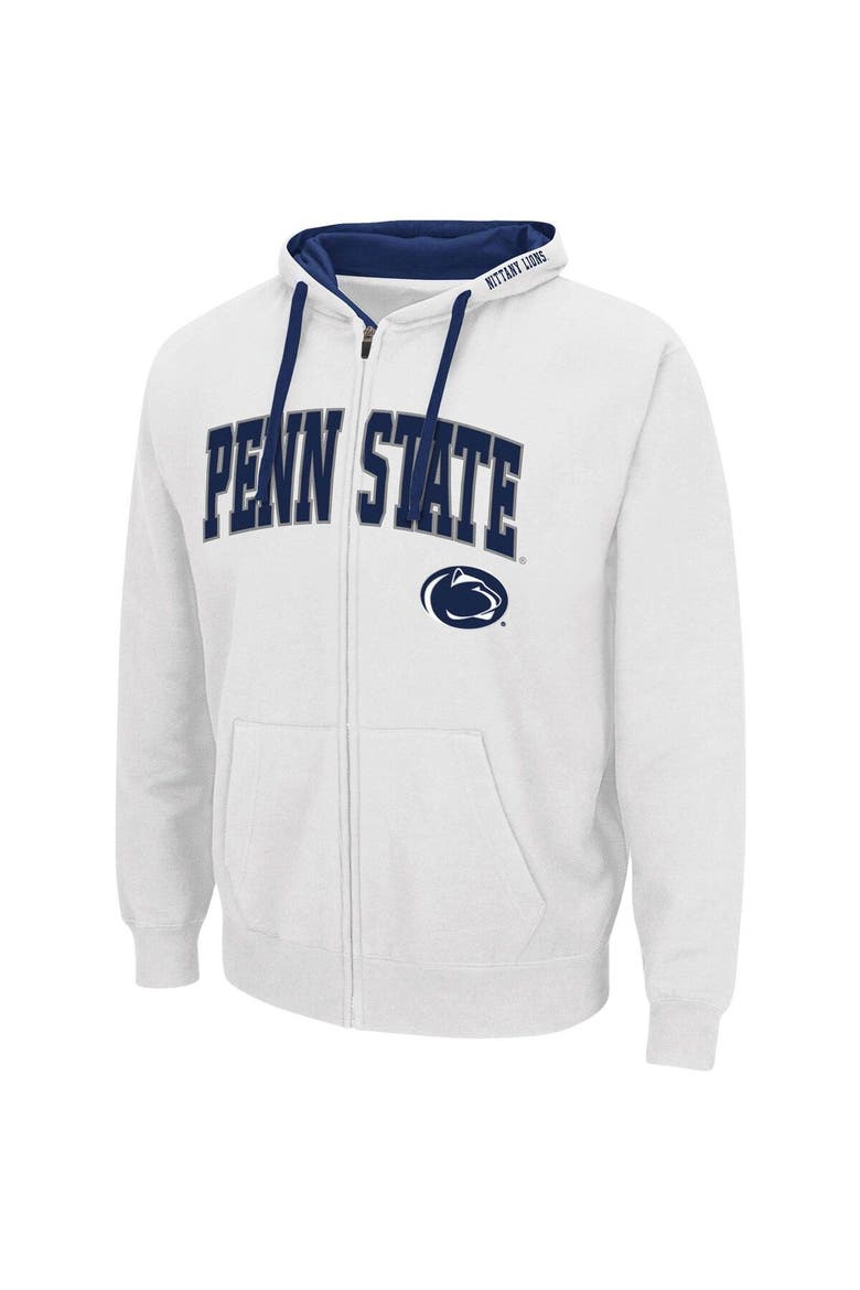 Men's Colosseum White Penn State Nittany Lions Big & Tall Full-Zip Hoodie, Alternate, color, White