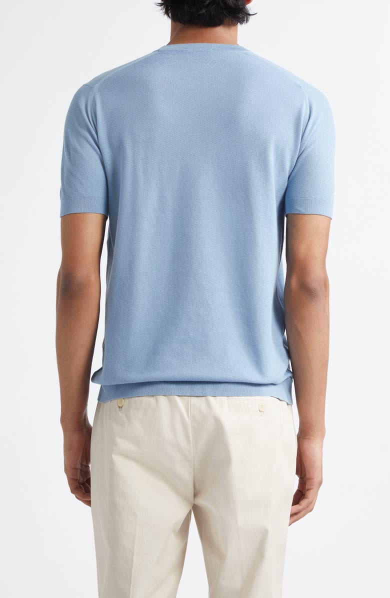 John Smedley Park Cotton Piqué T-Shirt, Alternate, color, Sea Glass