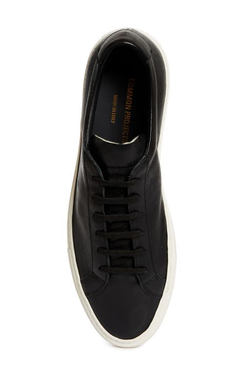 Common Projects Original Achilles Low Suede Sneakers In Black