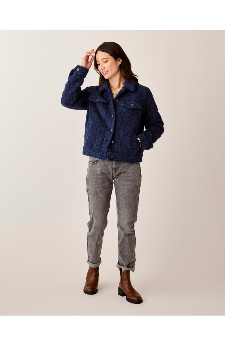 Carve Designs Rhea Boucle Trucker, Alternate, color, Navy