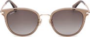 Max Mara 54mm Round Sunglasses