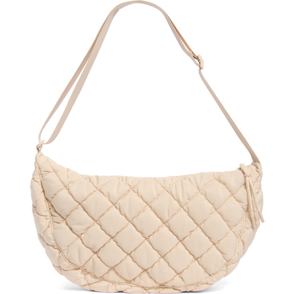 Urban Expressions Handbags Half Moon Quilted Shoulder Bag