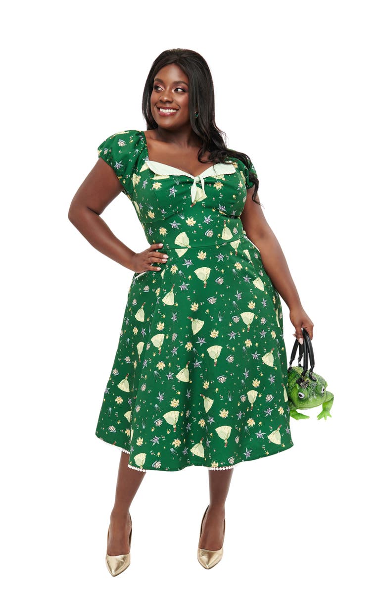 Unique Vintage Plus Size 1950s Sweetheart Swing Dress, Main, color,
