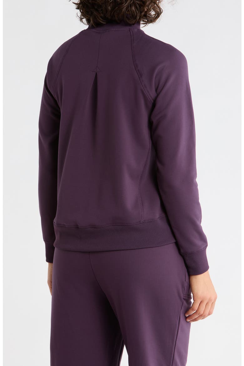 Mia Quarter Zip Sweatshirt, Alternate, color, PLUM PERFECT