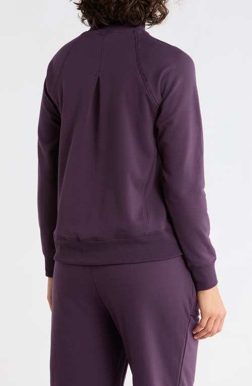 Marika Mia Quarter Zip Sweatshirt In Purple