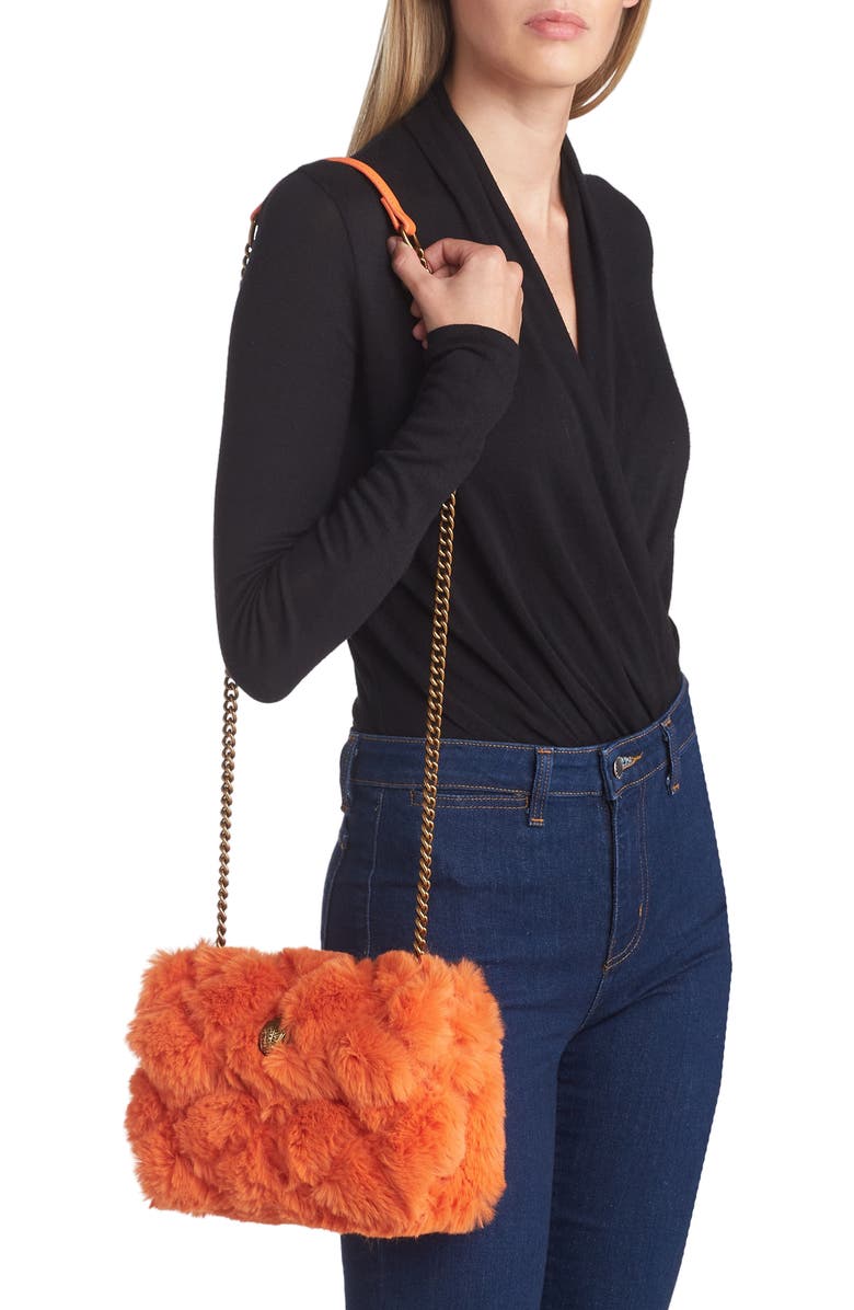 Kurt Geiger London Medium Kensington Faux Fur Crossbody Bag, Alternate, color,