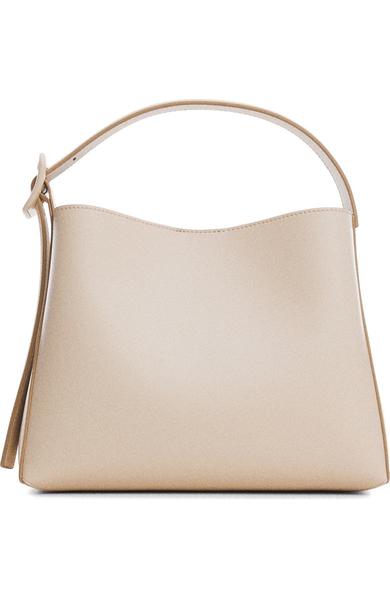 MANGO Faux Leather Shopper, Main, color,