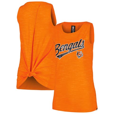 Women's New Era  Orange Cincinnati Bengals  Space Dye Active Tank Top