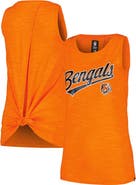 New Era Women's New Era  Orange Cincinnati Bengals  Space Dye Active Tank Top