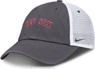 Nike Men's Nike Gray Boston Red Sox Wordmark Club Adjustable Trucker Hat