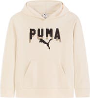 PUMA Kids' Class Pack Logo Appliqué Fleece Pullover Hoodie
