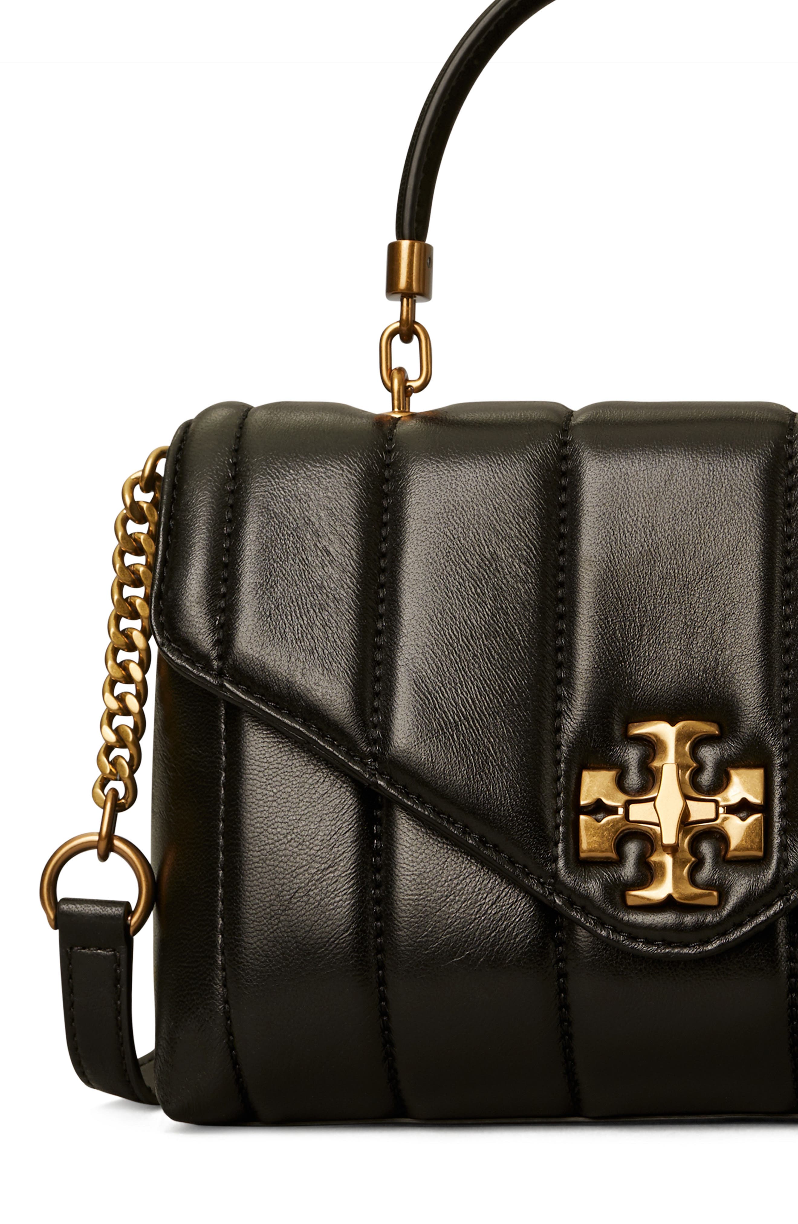 Tory Burch Kira Small Quilted Leather Satchel, Alternate, color, 