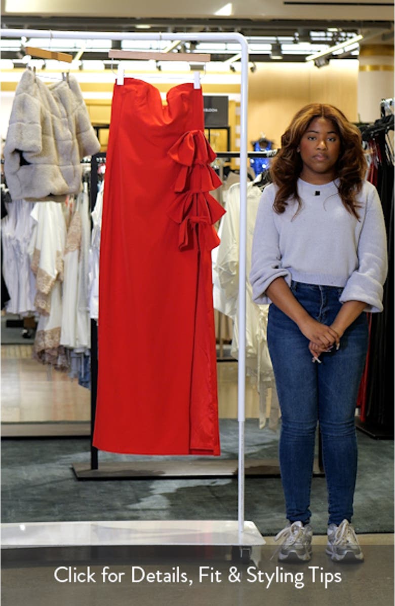 Side Bow Strapless Gown, sales video thumbnail