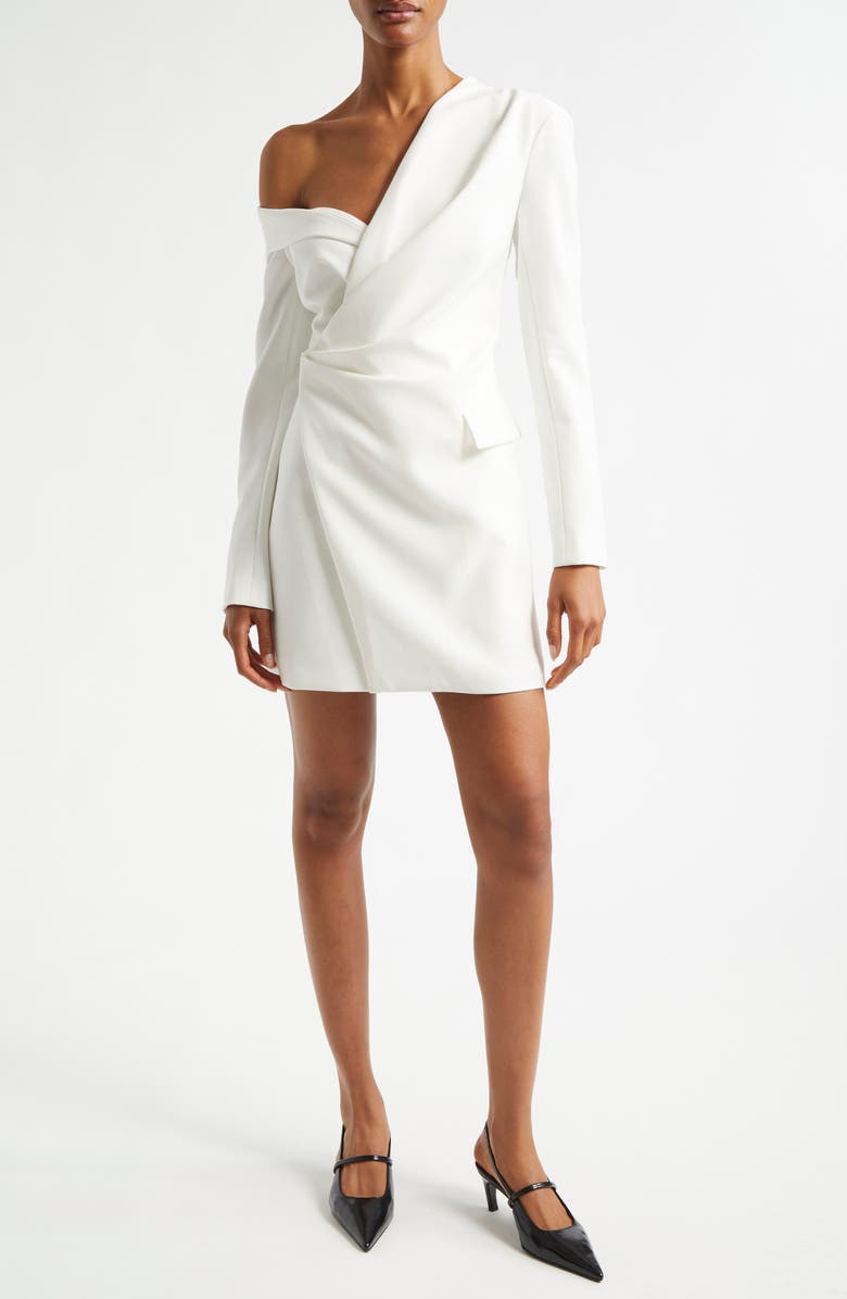 A.L.C. Skyla One-Shoulder Long Sleeve Dress, Main, color, Daikon