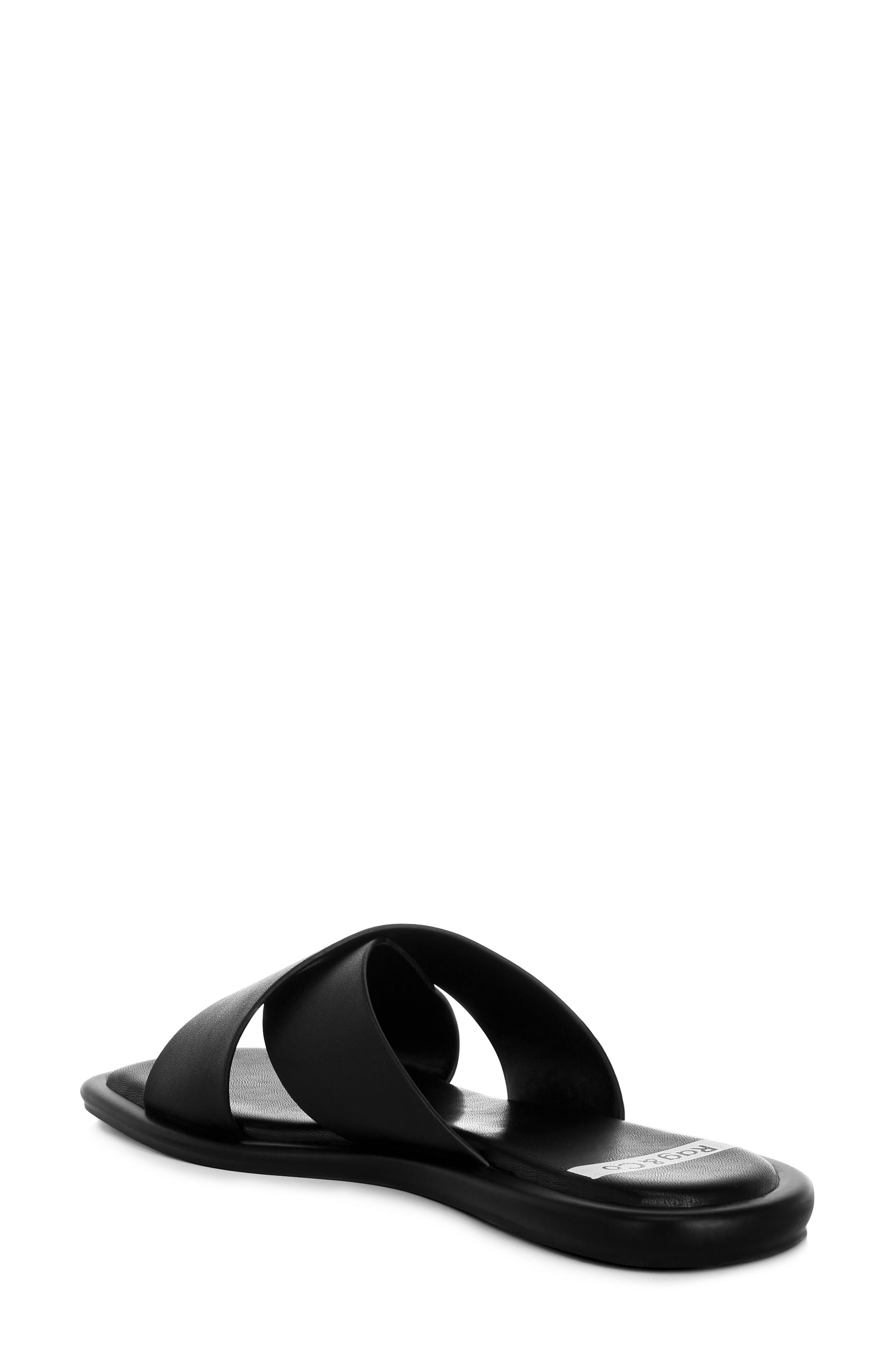 Shosa Slide Sandal, Alternate, color, BLACK
