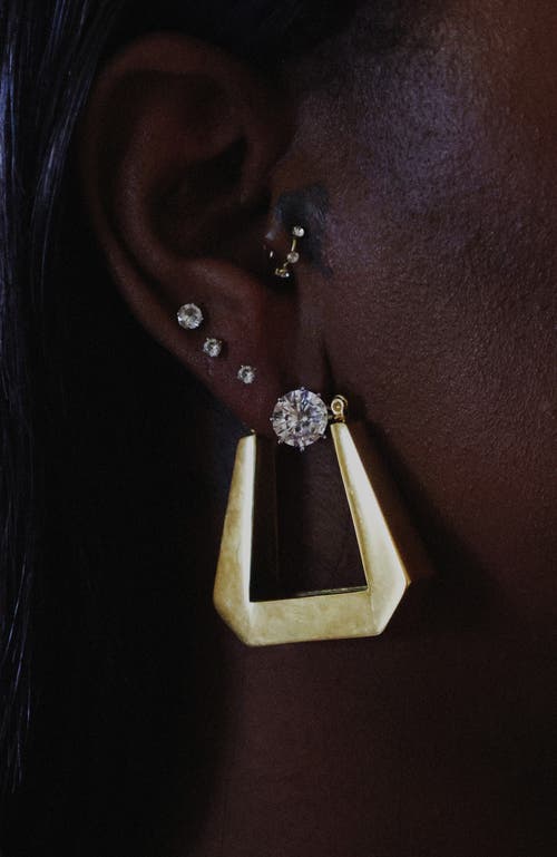 Sucré Couture Domme Door Knocker Earrings In Gold