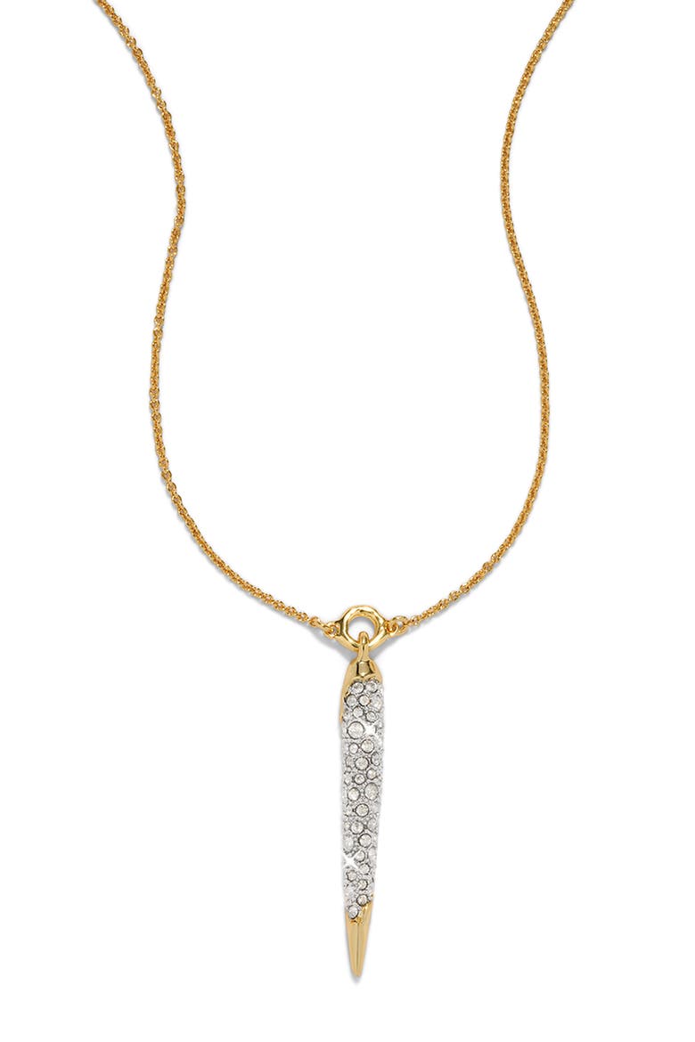 Solanales Crystal Spear Pendant Necklace, Alternate, color, CRYSTALS