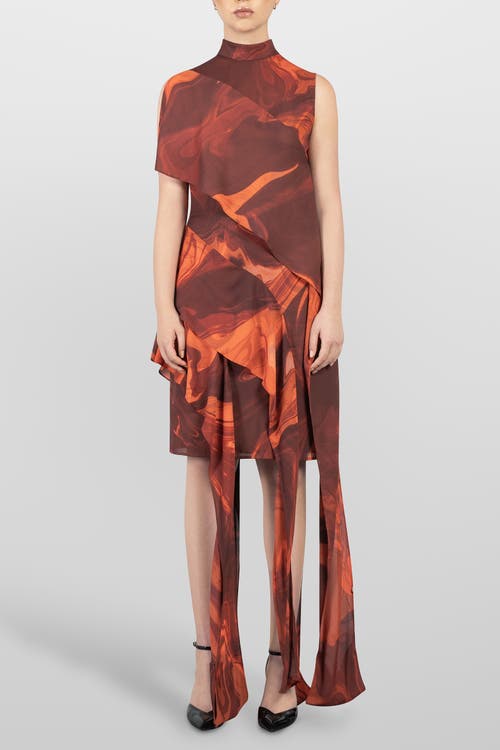 LAURA APARICIO Volant Dress in Orange  product