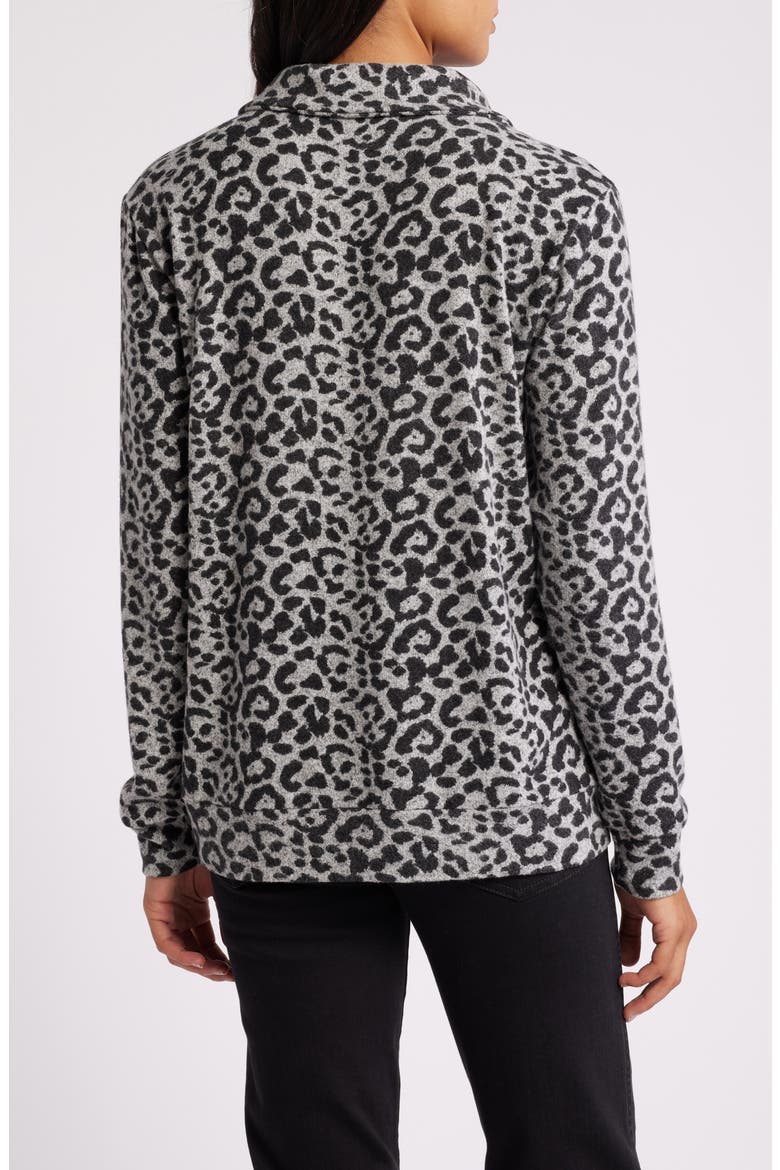 Johnny Collar Pullover, Alternate, color, GRAY/ BLACK