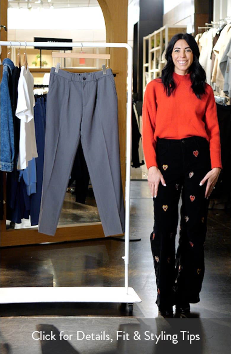 Regular Fit Pleated Flowy Pants, sales video thumbnail