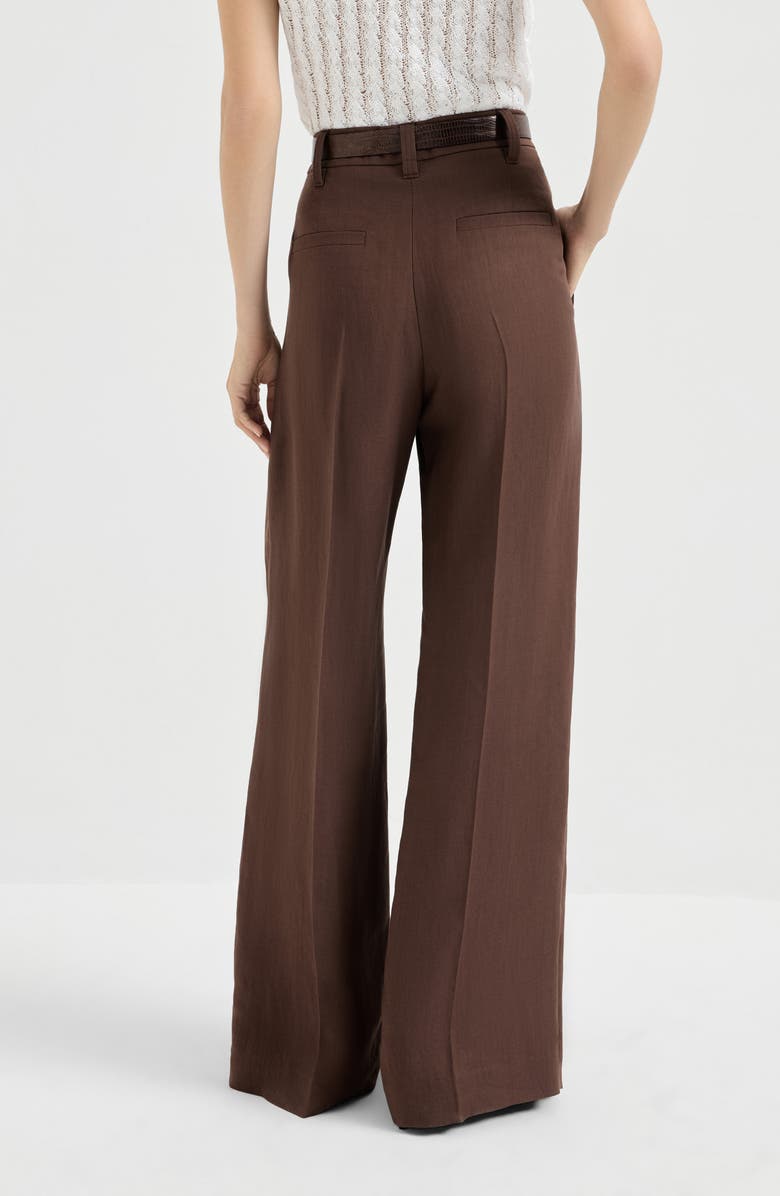 Brunello Cucinelli Sartorial Wide trousers, Alternate, color, Cocoa