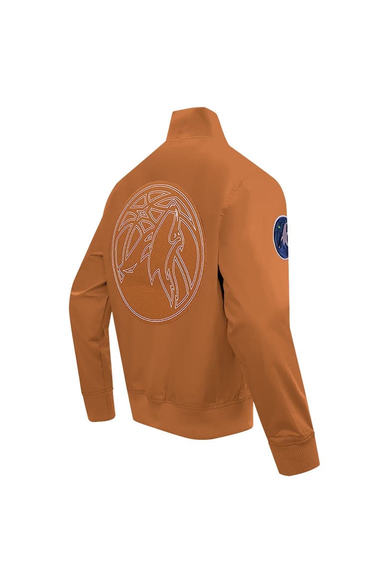Men's Pro Standard Brown Minnesota Timberwolves Paint The City Full-Zip Jacket, Alternate, color, Brown