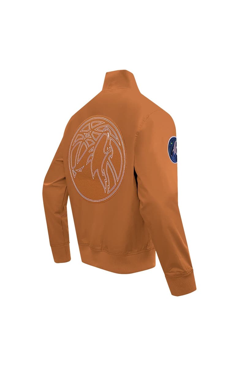 PRO STANDARD Men's Pro Standard Brown Minnesota Timberwolves Paint The City Full-Zip Jacket, Alternate, color, Brown