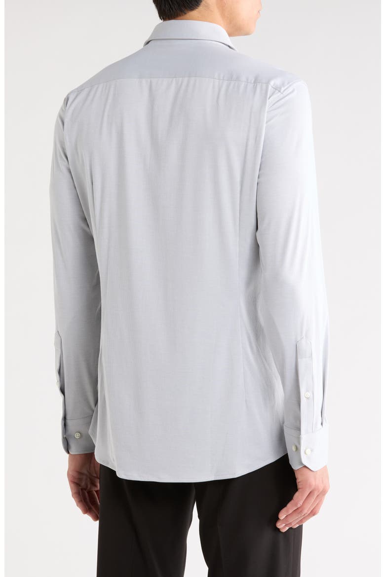 Hays Kent Slim Fit Cotton Blend Dress Shirt, Alternate, color, SILVER