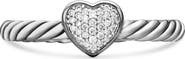 David Yurman Cable Collectibles Pavé Diamond Heart Ring