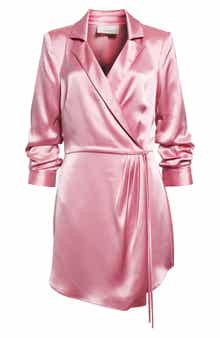 Cinq à Sept Sabina Satin Wrap Dress