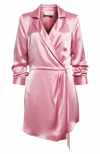 Sabina Satin Wrap Dress