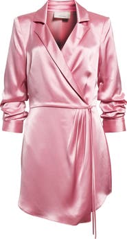 Cinq à Sept Sabina Satin Wrap Dress