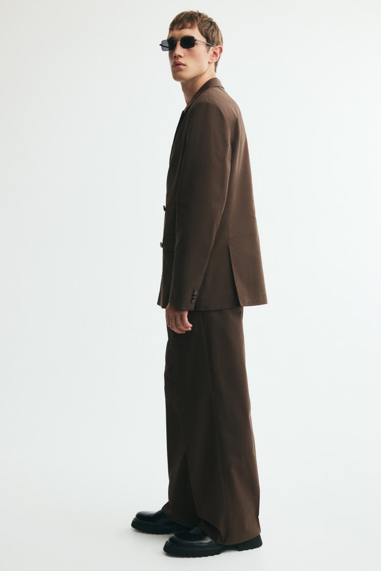 Loose Fit Tailored Trousers, Alternate, color, Dark khaki green