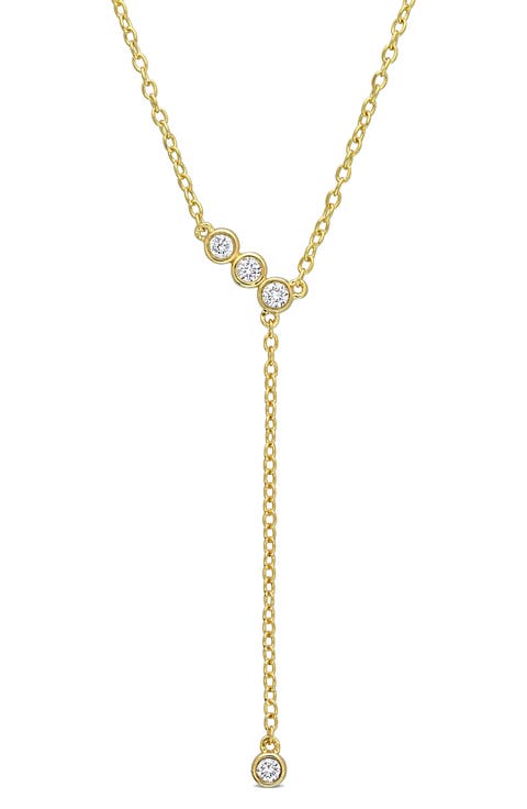Lab Grown Diamond Lariat Necklace - 0.13ct.